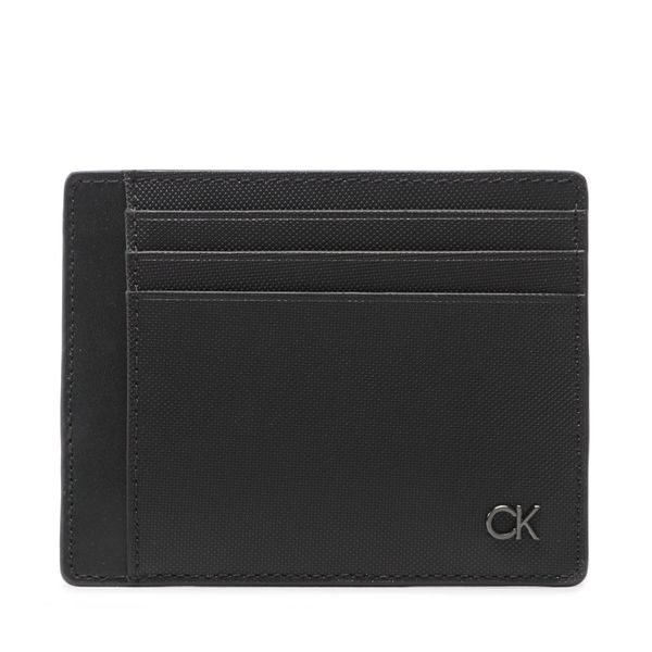 Calvin Klein Etui za kreditne kartice Calvin Klein Ck Clean Pq Id Cardholder K50K510299 Črna