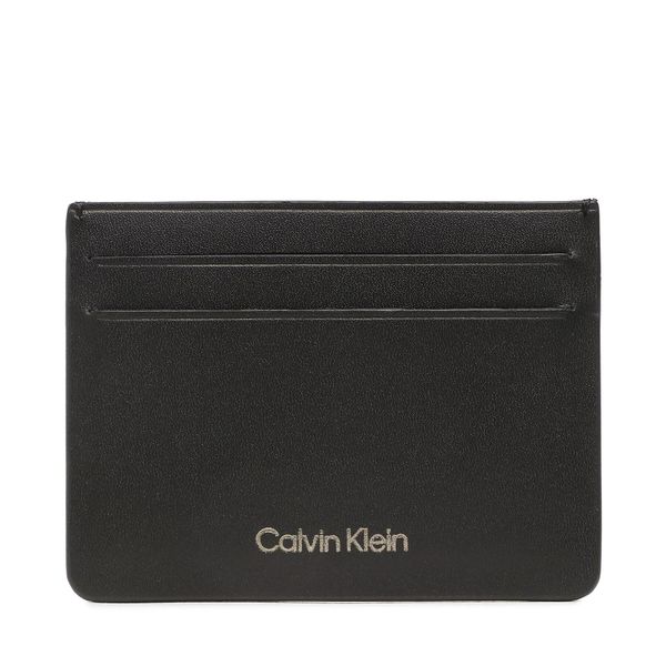 Calvin Klein Etui za kreditne kartice Calvin Klein Ck Concise Cardholder 6Cc K50K510601 Črna