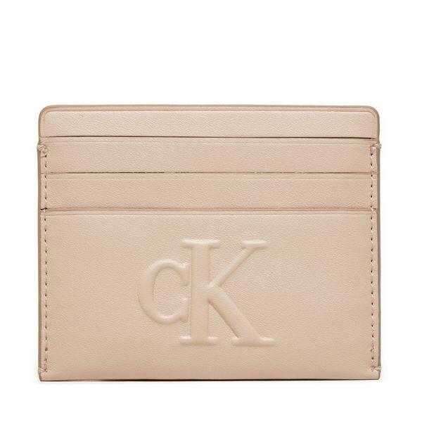 Calvin Klein Jeans Etui za kreditne kartice Calvin Klein Jeans Sculpted Cardcase K60K612747 Bež