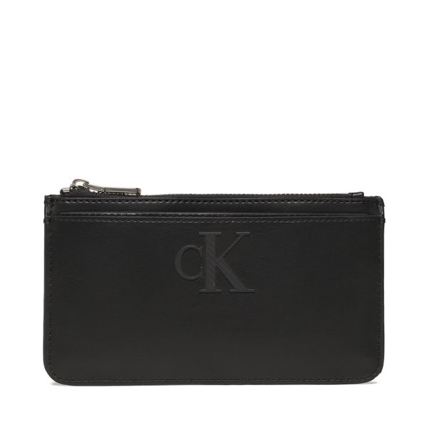 Calvin Klein Jeans Etui za kreditne kartice Calvin Klein Jeans Sleek Coin Purse Solid K60K610338 BDS