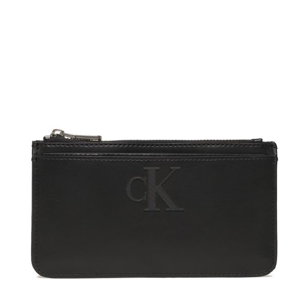 Calvin Klein Jeans Etui za kreditne kartice Calvin Klein Jeans Sleek Coin Purse Solid K60K610338 Črna