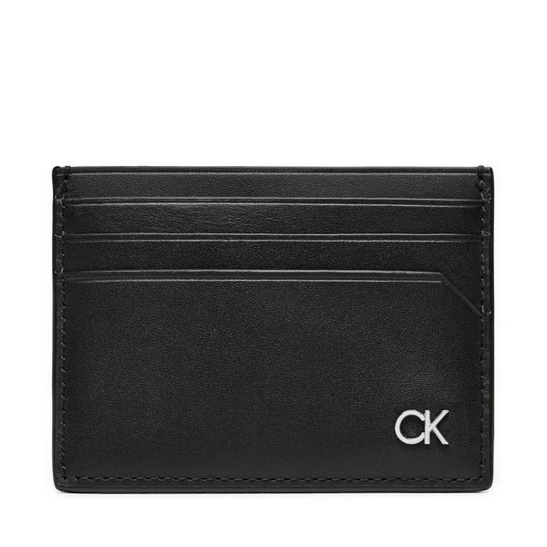 Calvin Klein Etui za kreditne kartice Calvin Klein Metal Ck Cardholder 6Cc K50K512286 Črna