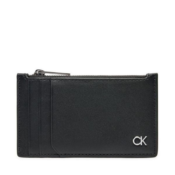 Calvin Klein Etui za kreditne kartice Calvin Klein Metal Ck N/S Cardholder 6Cc K50K512287 Črna