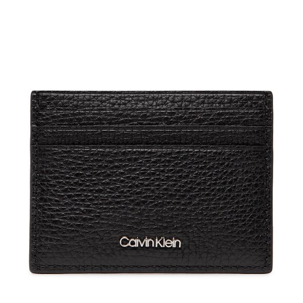 Calvin Klein Etui za kreditne kartice Calvin Klein Minimalism Cardholder 6Cc K50K509613 Črna