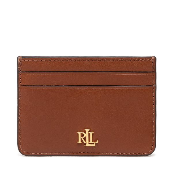 LAUREN RALPH LAUREN Etui za kreditne kartice Lauren Ralph Lauren Slim Card 432876732002 Rjava