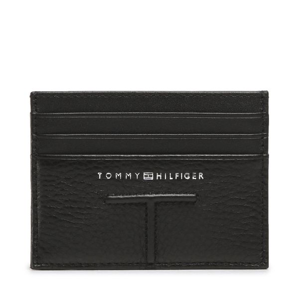 Tommy Hilfiger Etui za kreditne kartice Tommy Hilfiger Central Cc Holder AM0AM10609 Črna