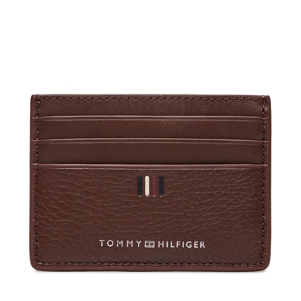 Tommy Hilfiger Etui za kreditne kartice Tommy Hilfiger Th Central Cc Holder AM0AM11858 Dark Chestnut GT8