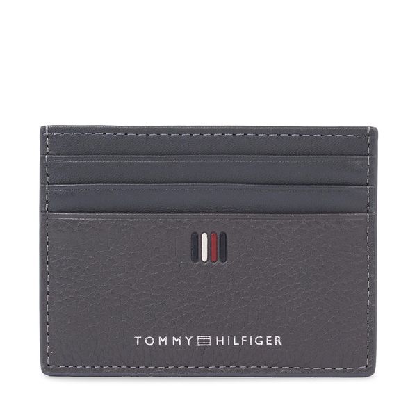 Tommy Hilfiger Etui za kreditne kartice Tommy Hilfiger Th Central Cc Holder AM0AM11858 Siva