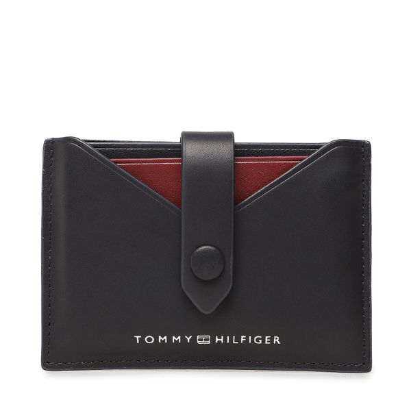 Tommy Hilfiger Etui za kreditne kartice Tommy Hilfiger Th Central Smooth Retractable Cc AM0AM11752 Mornarsko modra