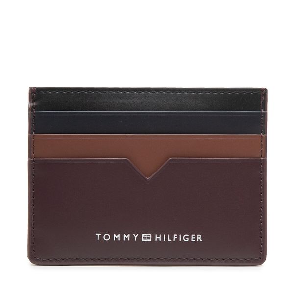 Tommy Hilfiger Etui za kreditne kartice Tommy Hilfiger Th Modern Leather Cc Holder AM0AM10616 Rjava