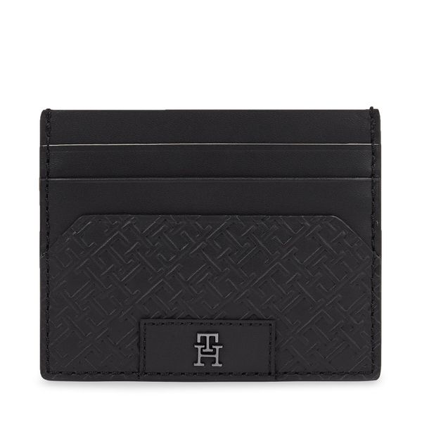 Tommy Hilfiger Etui za kreditne kartice Tommy Hilfiger Th Monogram Cc Holder AM0AM12169 Black BDS