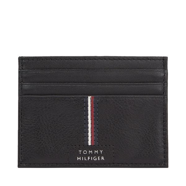 Tommy Hilfiger Etui za kreditne kartice Tommy Hilfiger Th Premium Leather Cc Holder AM0AM12186 Black BDS