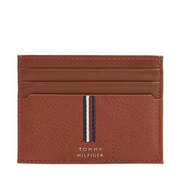 Tommy Hilfiger Etui za kreditne kartice Tommy Hilfiger Th Premium Leather Cc Holder AM0AM12186 Rjava