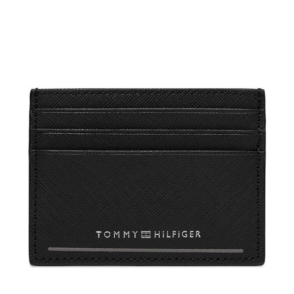 Tommy Hilfiger Etui za kreditne kartice Tommy Hilfiger Th Saffiano Cc Holder AM0AM11863 Black BDS