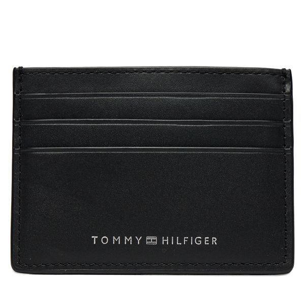 Tommy Hilfiger Etui za kreditne kartice Tommy Hilfiger Th Spw Leather Cc Holder AM0AM11845 Black BDS