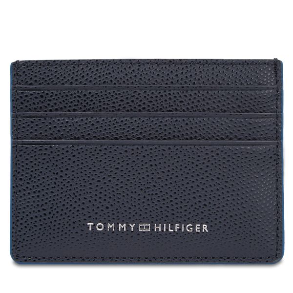 Tommy Hilfiger Etui za kreditne kartice Tommy Hilfiger Th Struc Leather Cc Holder AM0AM11606 Space Blue DW6