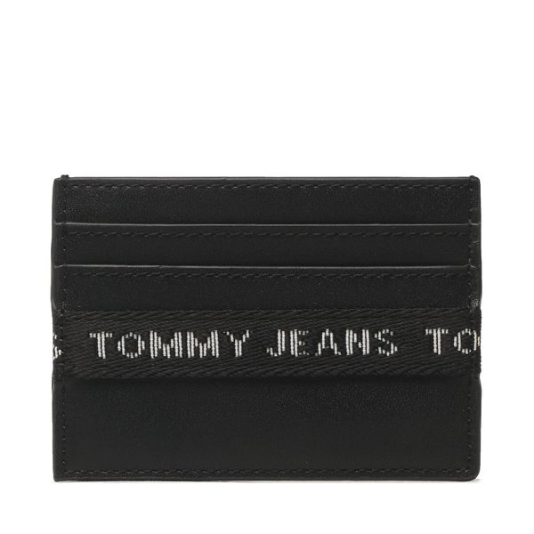 Tommy Jeans Etui za kreditne kartice Tommy Jeans Tjm Essential Leather Cc Holder AM0AM11219 Črna