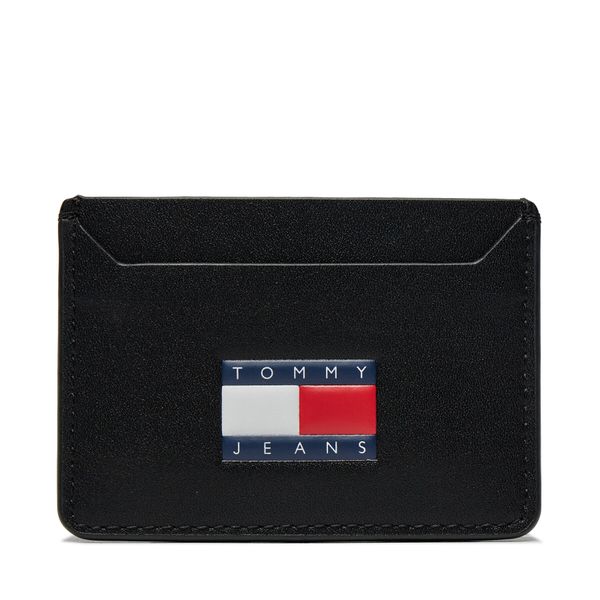 Tommy Jeans Etui za kreditne kartice Tommy Jeans Tjm Heritage Leather Cc Holder AM0AM12085 Black BDS