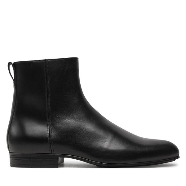 Calvin Klein Gležnjarji Calvin Klein Boot W/ Zip Lth HM0HM01501 Črna