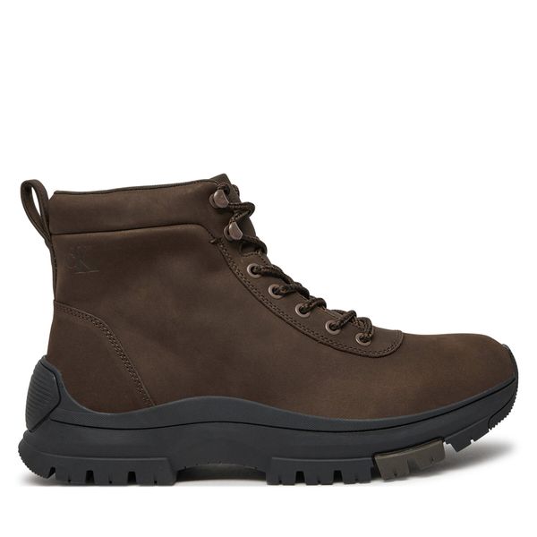 Calvin Klein Gležnjarji Calvin Klein Hybrid Wp Boot Laceup Rebellious YM0YM01077 Rjava