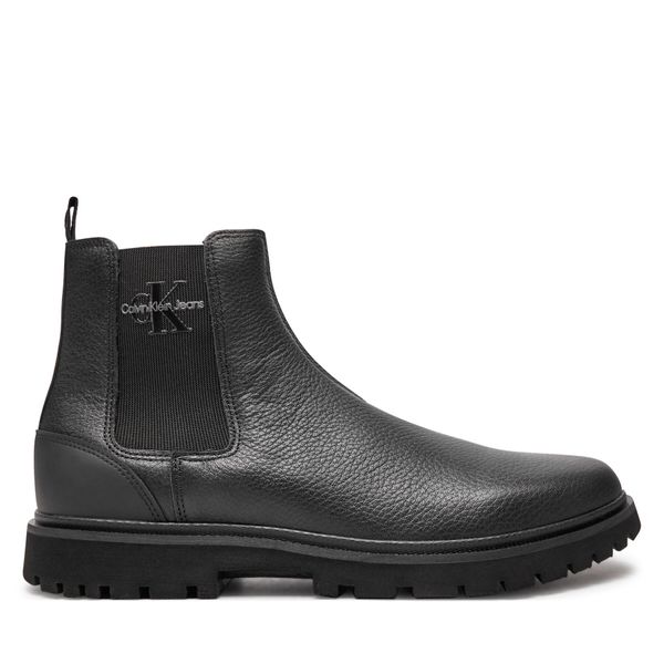 Calvin Klein Jeans Gležnjarji Chelsea Calvin Klein Jeans Eva Mid Chelsea Boot Lth YM0YM00750 Črna