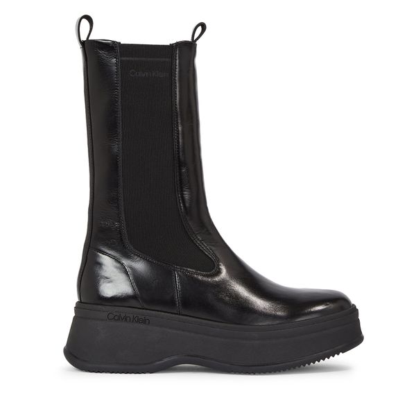 Calvin Klein Gležnjarji Chelsea Calvin Klein Pitched Chelsea Boot HW0HW01686 Črna