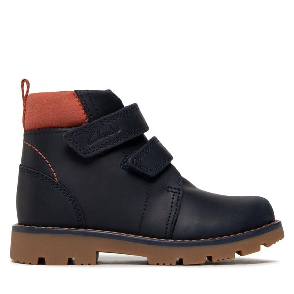 Clarks Gležnjarji Clarks Heath Strap K 261692687 Navy