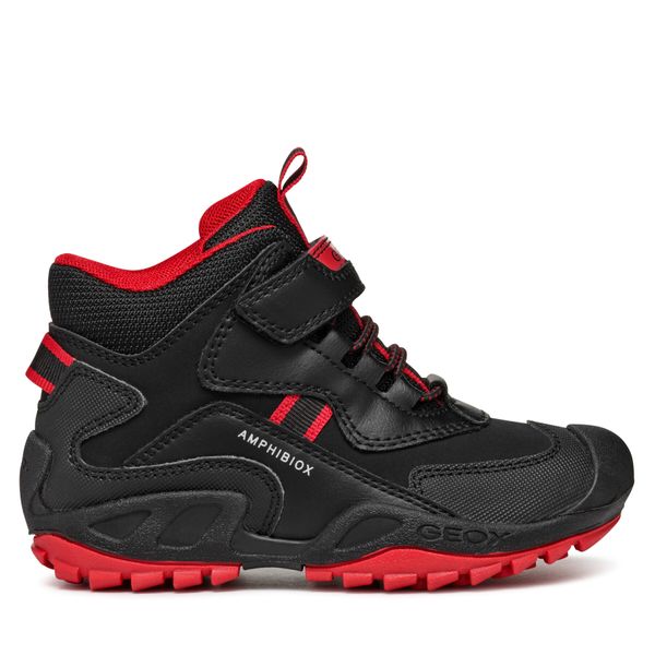 Geox Gležnjarji Geox Jr New Savage B Abx J261WB 050BU C0048 D Črna