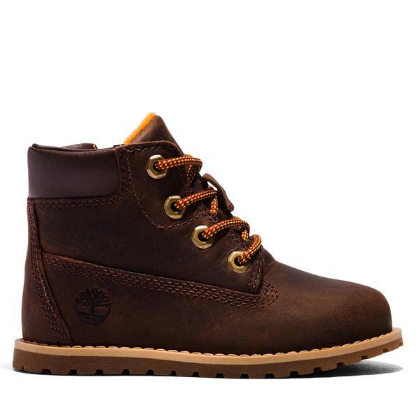 Timberland Gležnjarji Timberland Pokey Pine 6In Boot With TB0A2NC39311 Dk Brown Full Grain