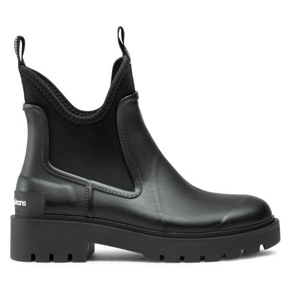 Calvin Klein Jeans Gumijasti škornji Calvin Klein Jeans Mid Rainboot Chelsea YW0YW01034 Črna