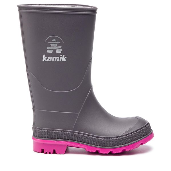 Kamik Gumijasti škornji Kamik Stomp EK6149 Chercoal Magenta