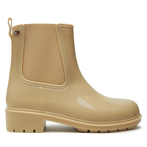 Tommy Hilfiger Gumijasti škornji Tommy Hilfiger Flag Rainboot FW0FW08213 Bež