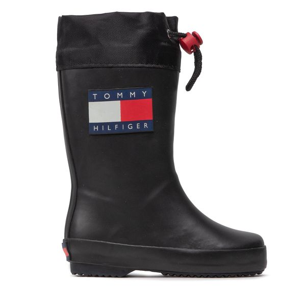 Tommy Hilfiger Gumijasti škornji Tommy Hilfiger Rain Boot T3X6-30766-0047 M Črna