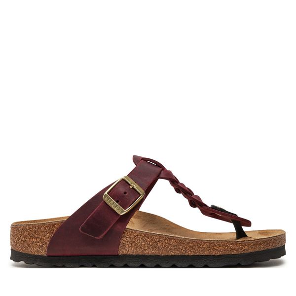 Birkenstock Japonke Birkenstock Gizeh Braided Leoi 1027930 Bordo rdeča