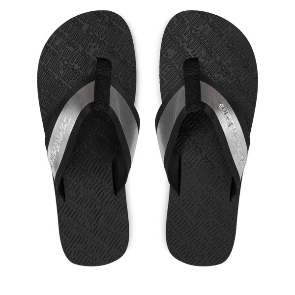 Calvin Klein Jeans Japonke Calvin Klein Jeans Beach Sandal In Met YM0YM00950 Črna