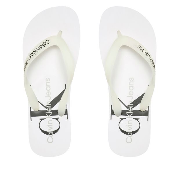 Calvin Klein Jeans Japonke Calvin Klein Jeans Beach Sandal Monogram Tpu YM0YM00838 Bela