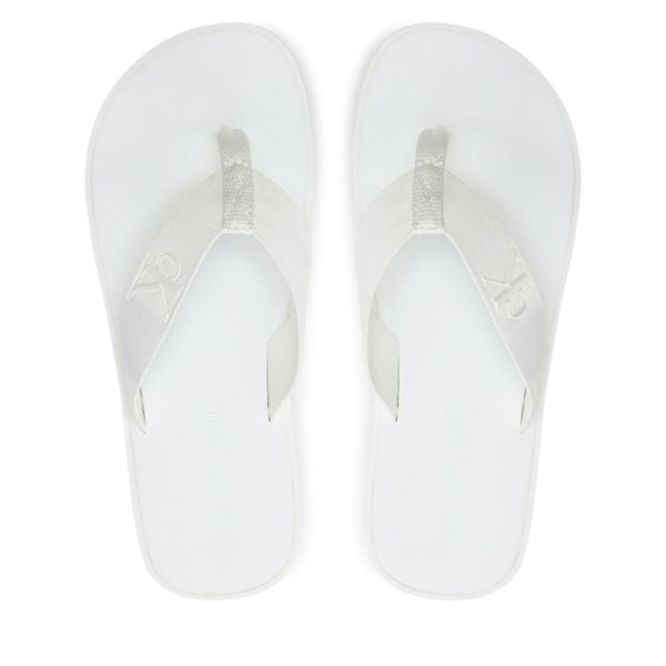 Calvin Klein Jeans Japonke Calvin Klein Jeans Flatform Flipflop Jelly YW0YW01398 Bela