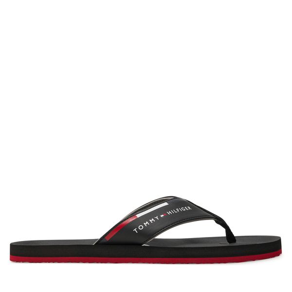 Tommy Hilfiger Japonke Tommy Hilfiger Comfort Hilfiger Beach Sandal FM0FM05096 Črna