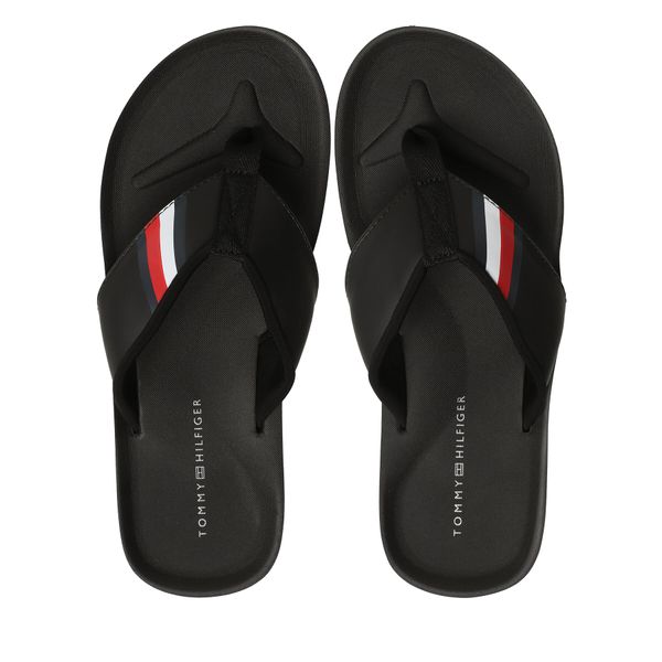 Tommy Hilfiger Japonke Tommy Hilfiger Comfortable Padded Beach Sandal FM0FM04473 Črna