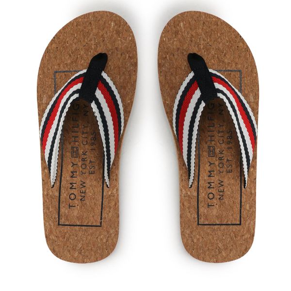 Tommy Hilfiger Japonke Tommy Hilfiger Cork Beach Sandal FM0FM04475 Pisana