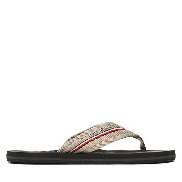 Tommy Hilfiger Japonke Tommy Hilfiger Corporate Hilfiger Beach Sandal FM0FM04471 Stone AEP