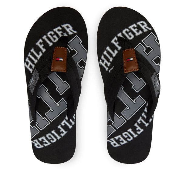 Tommy Hilfiger Japonke Tommy Hilfiger Essential Th Beach Sandal FM0FM01369 Črna