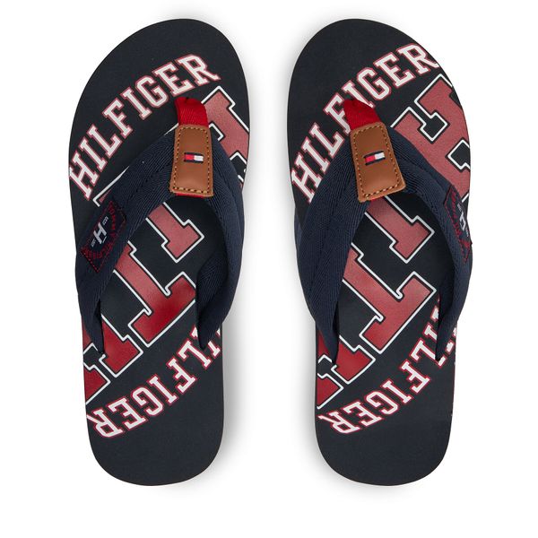 Tommy Hilfiger Japonke Tommy Hilfiger Essential Th Beach Sandal FM0FM01369 Mornarsko modra