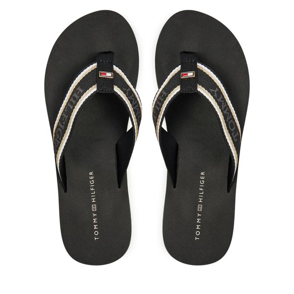 Tommy Hilfiger Japonke Tommy Hilfiger Im Hilfiger Beach Sandal FW0FW08015 Črna