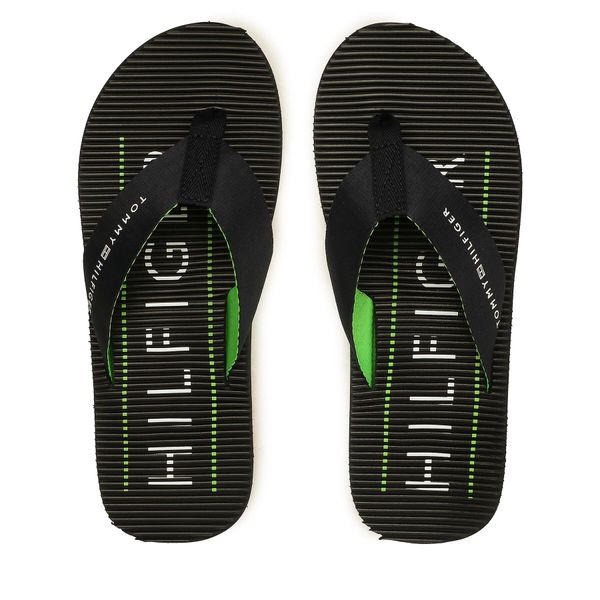 Tommy Hilfiger Japonke Tommy Hilfiger Massage Footbed Beach Sandal FM0FM04474 Mornarsko modra