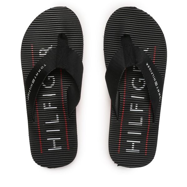 Tommy Hilfiger Japonke Tommy Hilfiger Massage Footbed FM0FM04474 Črna