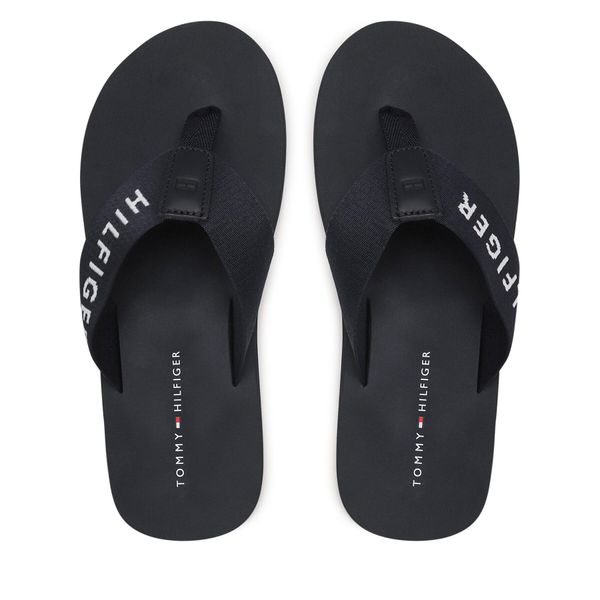 Tommy Hilfiger Japonke Tommy Hilfiger Print Beach Sandal FM0FM04618 Mornarsko modra