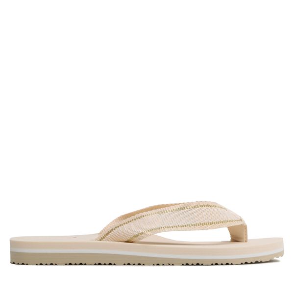 Tommy Hilfiger Japonke Tommy Hilfiger Th Webbing Flip Flop FW0FW07262 Sugarcane AA8