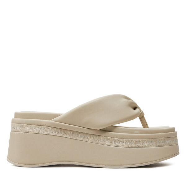 Tommy Jeans Japonke Tommy Jeans Tjw Wedge Sandal EN0EN02457 Bež