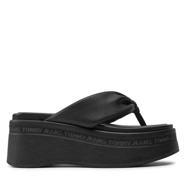 Tommy Jeans Japonke Tommy Jeans Tjw Wedge Sandal EN0EN02457 Črna